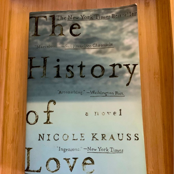 BOOK:
THE HISTORY OF LOVE
AUTHOR: NICOLE KRAUSS (PAPERBACK) - Picture 1 of 1